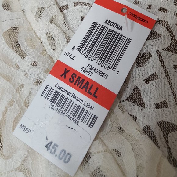 NWT American Rag Cie Women´s Ivory Dress, Size XS - Picture 11 of 16